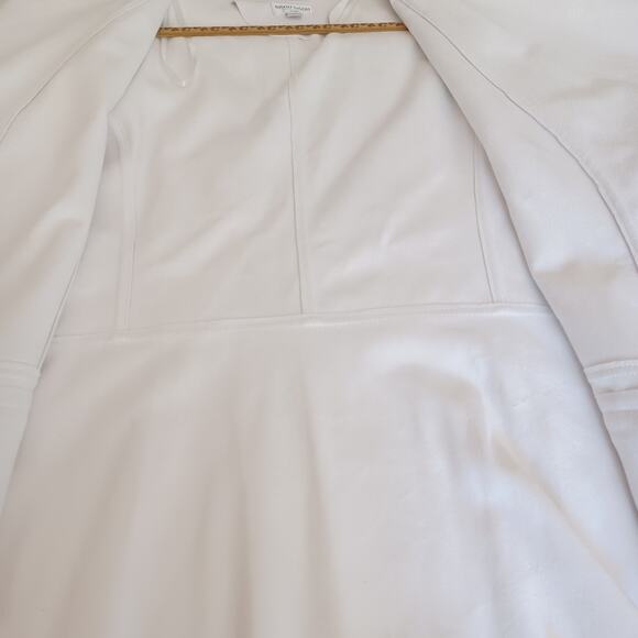 NWT Bisou Bisou Women's Faux Leather Jacket In White Size 2X - Picture 5 of 10